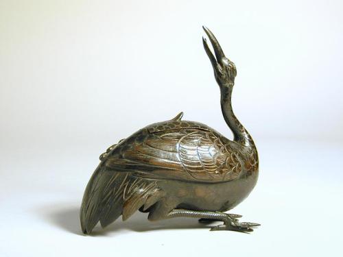 Crane Shaped Incense Burner