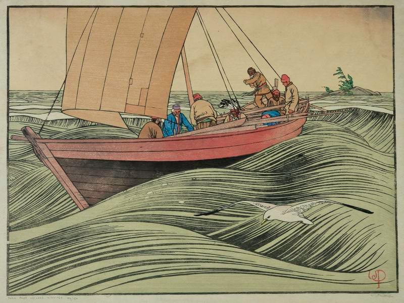 York Boat on Lake Winnipeg