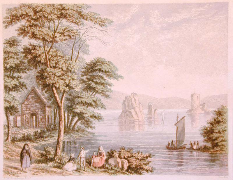 Isle of Innisfallen, Lake of Killarney (published by J.M. Kronheim & Co.)