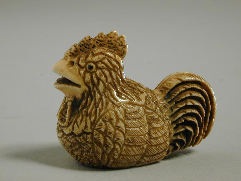 Netsuke shaped like a Chicken