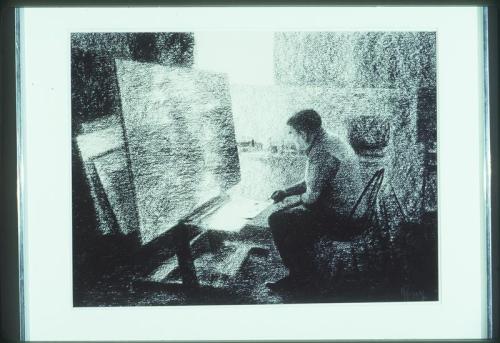 Max in His Studio