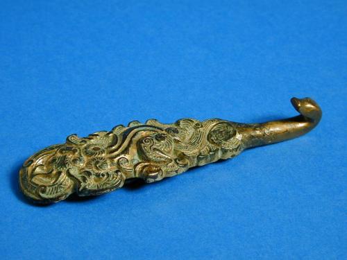 Bronze and Gilt Belt Hook