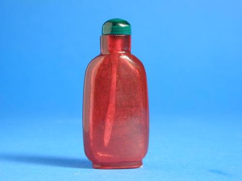 Translucent Red Glass Snuff Bottle