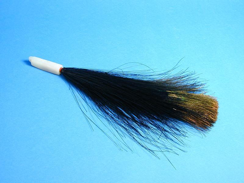 Jade Hat Plume with Peacock Feathers