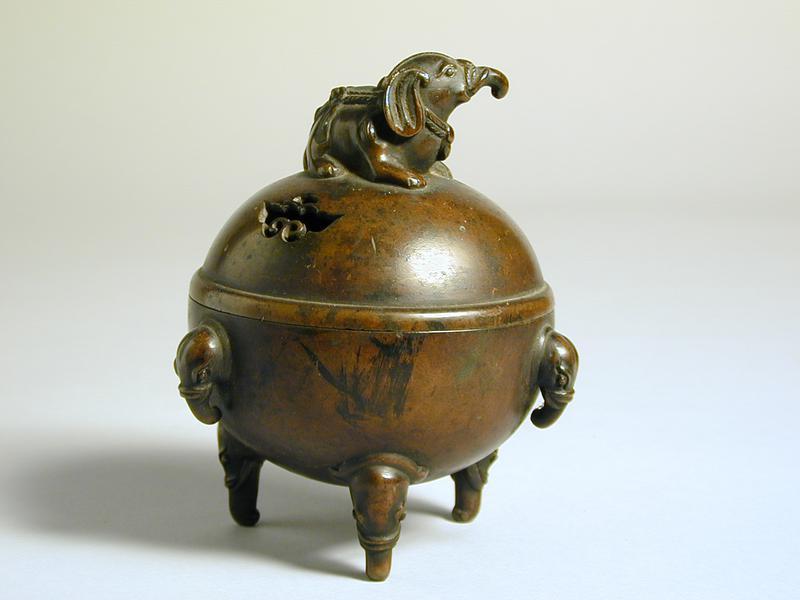 Elephant Finial Incense Burner