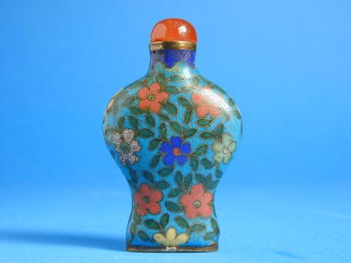 Polychrome Cloisonné Snuff Bottle