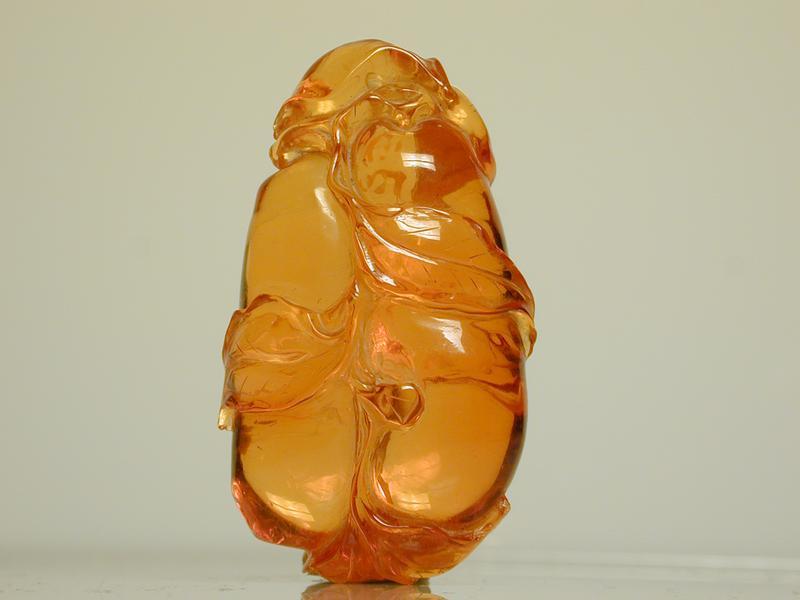 Pendant of Amber Eggplants