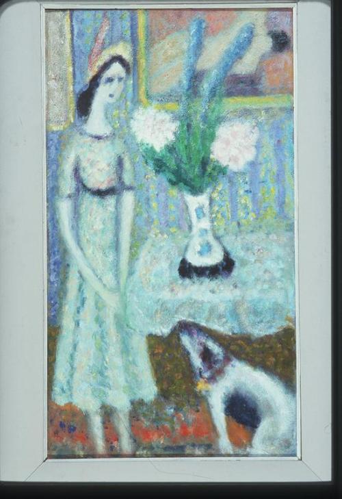 Girl with Dog