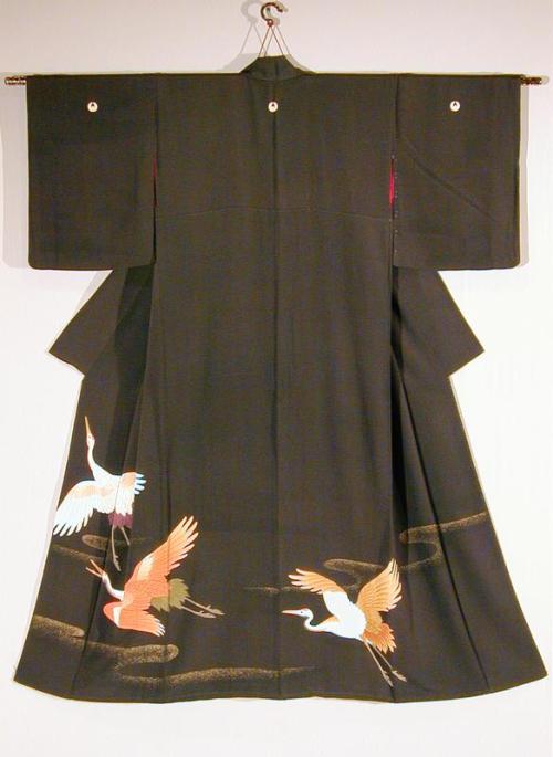 Kimono with Cranes